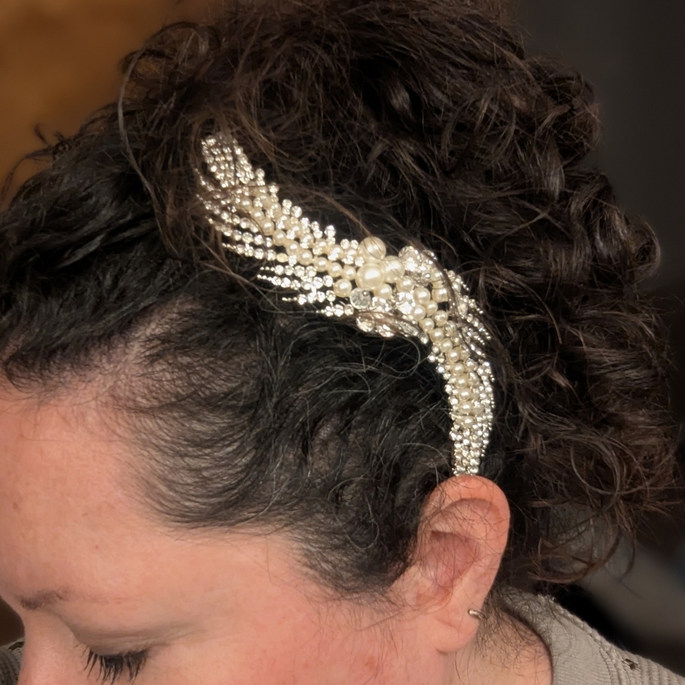Stunning Pearl And Rhinestone Bridal Hair Comb
